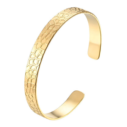 Aurex Textured Gold Bangle